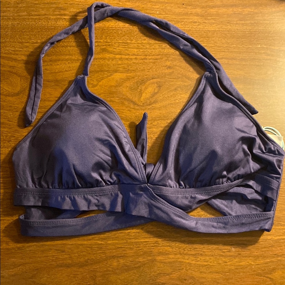 Kona Sol Blue Bikini Top
